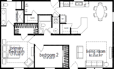 Hillcrest g826 floor plan home features