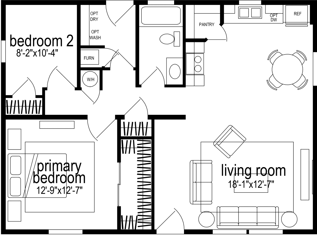 Hillcrest g879 floor plan home features