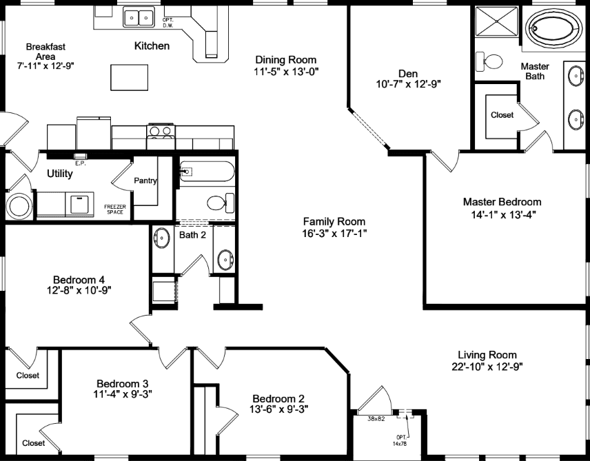 Mount adams floor plan home features