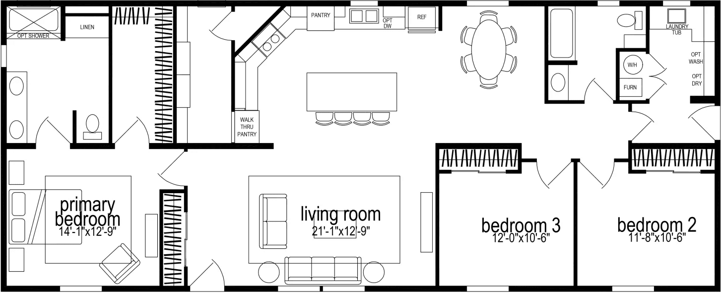 Hillcrest g869 floor plan home features