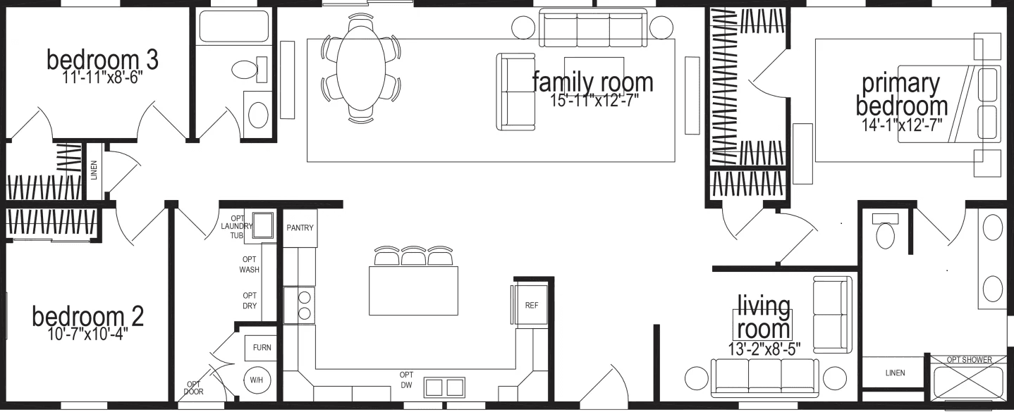 Hillcrest g803 floor plan home features